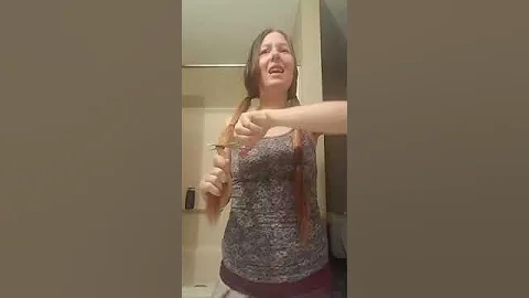 First time ever cutting my own hair