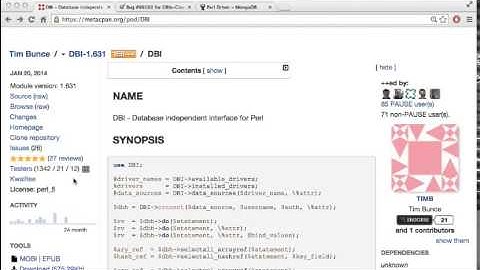 MetaCPAN and the CPAN Testers