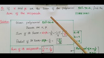 MCQ-If alpha and beta are the zeroes of the polynomial 5x2-7x-2, find the sum of the reciprocals.