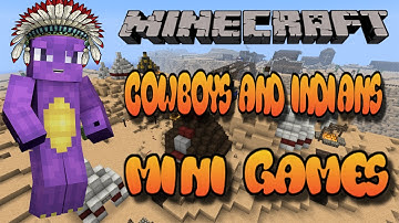 Minecraft Mini Games | CowBoys and indians #4 | L For Leeeeee x & WeeWeeGaming