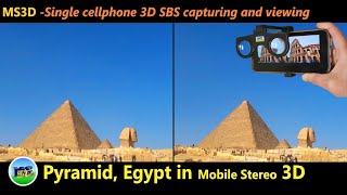 Egypt Pyramids in 3D SBS (took with MS3D ChaCha App and MS3D glasses)