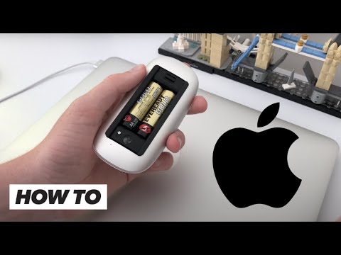 How to put batteries in a magic mouse