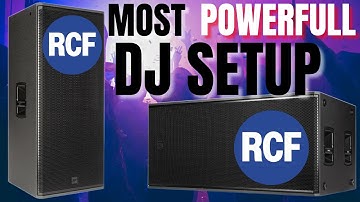 THE MOST POWERFULL & LATEST DJ SETUP | NEW RCF NX 985 A + RCF SUB 8008 AS + RCF F 24XR MIXER