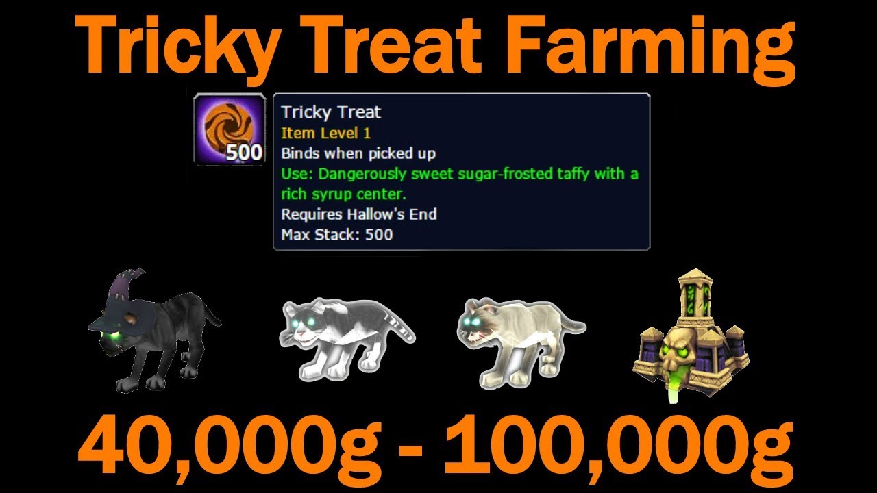 Tricky Treat Farming! 40,000g - 100,000g! 500+ Tricky Treats! - YouTube