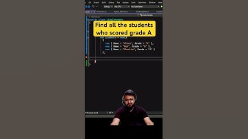 How to find all students who scored grade A using ToLookup in Linq #csharp #coding #linq #shorts