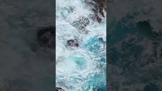 Soothing Waves: Relaxing Drone View of Hawaii's Ocean