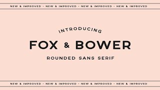 Fox and Bower Font Free Download