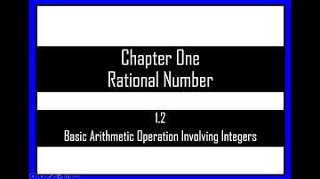 1.2 Basic Arithmetic operation involving integers | Mathematics | Form 1 | DLP | Part 2