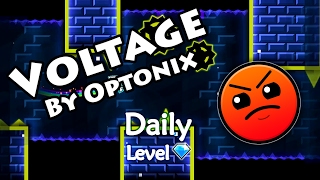 Geometry Dash -  Voltage (By Optonix) ~ Daily Level #16 [All Coins]