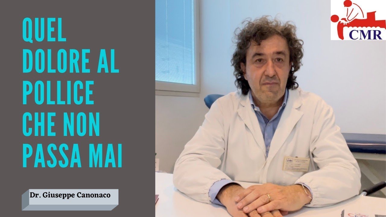 QUEL DOLORE AL POLLICE CHE NON PASSA MAI.