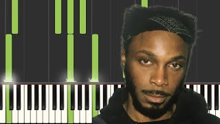 JPEGMAFIA - Bald! Piano Tutorial Synthesia