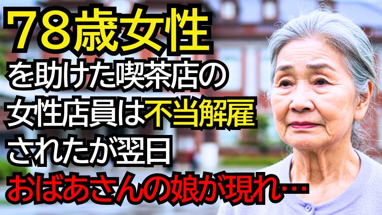 貧しいおばあさんを助けた喫茶店の女性店員は解雇されたが、翌日、そのおばあさんの娘が現れ…