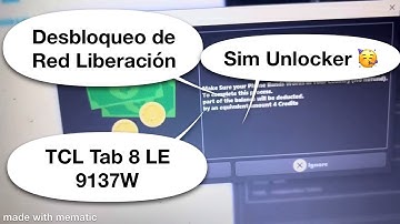 Network Unlock / Release Tablet TCL TAB 8 LE 9137W Sim Unlocker Explained in Detail 😱🚂🙊🫡🥳👀