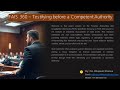 FAIS 360 Testifying before a Competent Authority