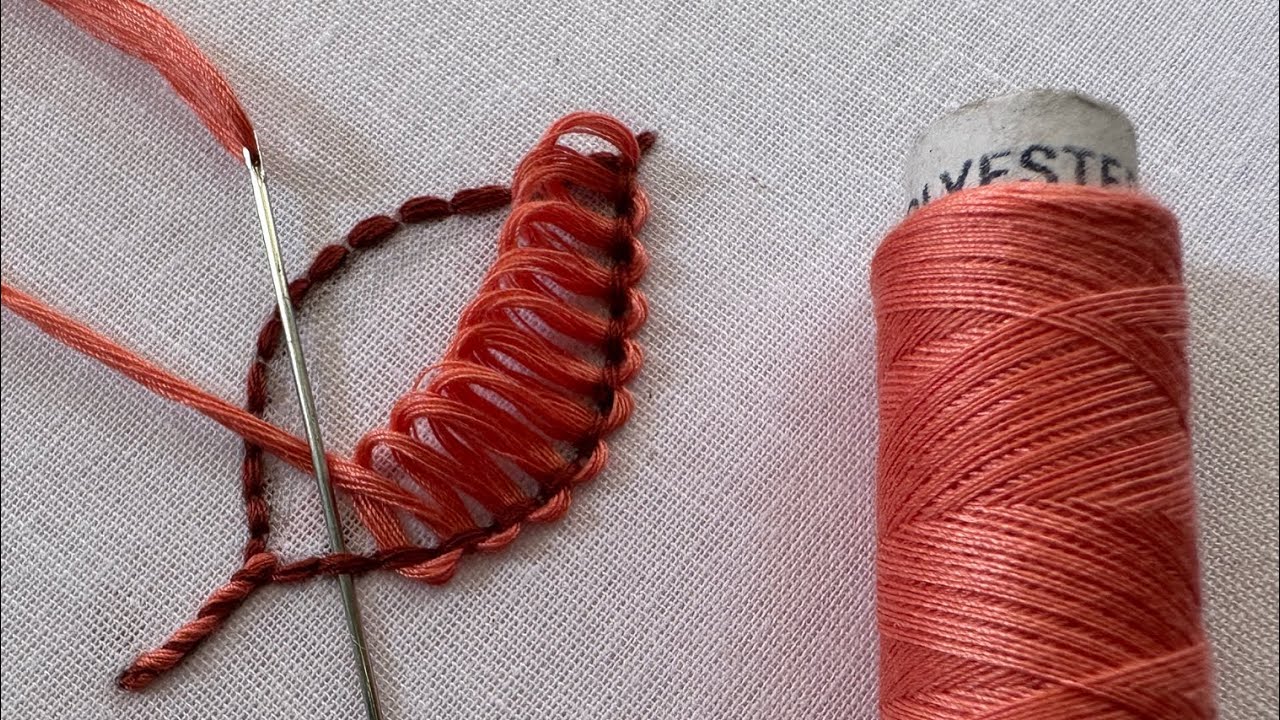 Gorgeous leaf embroidery design | hand embroidery design | #embroidery | embroidery for beginners 