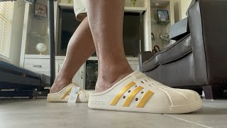 adidas Unisex-Adult Adilette Clog Slide  Sandal unboxing and fit test review #adidas  #adiletteclog