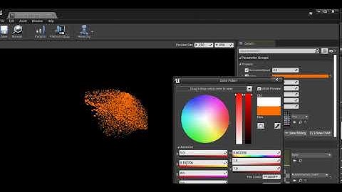 Unreal engine 4 Widget Particles