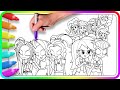 EQUESTRIA GIRLS Coloring Pages - Dazzlings Returns. How to color My Little Pony. MLP