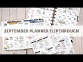 September Planner Flipthrough // Hemlock &amp; Oak // Archer &amp; Olive // Happy Planner