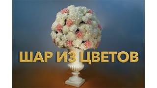 Шар из живых цветов своими руками Шар из живых цветов своими руками