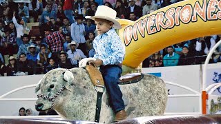 niños soñando ser jinetes en el jaripeo!!