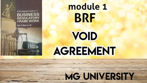 Void agreement // unit 7 // BRF