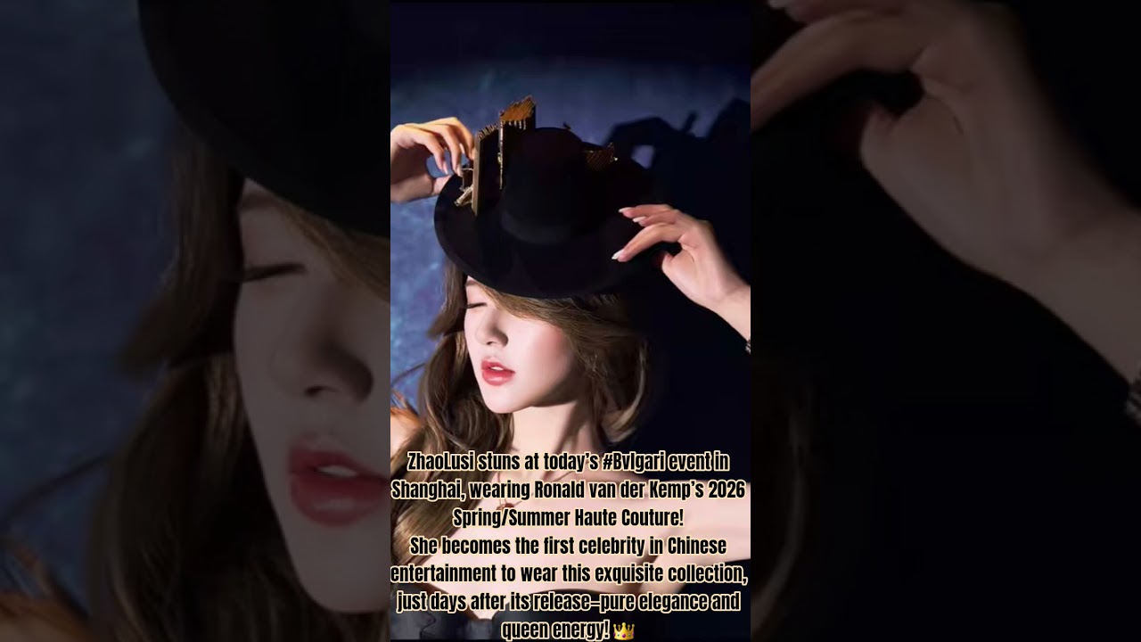 She becomes the 1st celebrity in C-entertainment to wear this exquisite collection.day after release