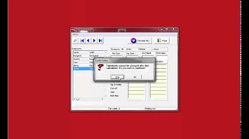 Processing a timesheet in Big Red Book Payroll