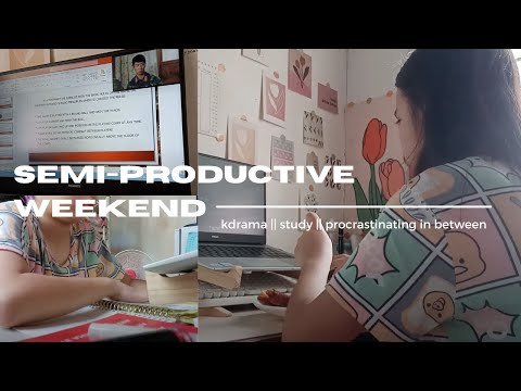 semi-productive weekend in a life  (★‿★) || stu[dying] || kdrama || procrastinating