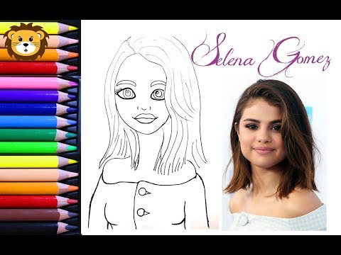 Como Dibujar Y Colorear A Selena Gomez - Draw And Coloring Book For Kids
