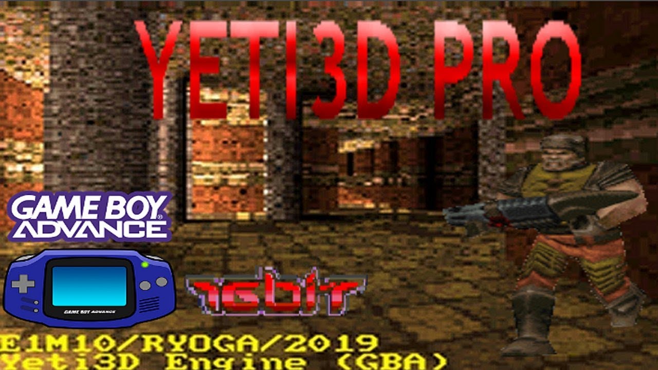 3D FIRST PERSON SHOOTER (GBA) (TESTING New Maps) Homebrew Powered With Yeti3D Pro Engine (WIP)