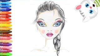 Wie zeichnet man Make-up Färbung Spiel | Zeichnen und Ausmalen für Kinder mit MiMi screenshot 1