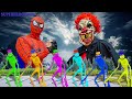 Superheroes War: Spider Man + Valak Cooperation Fight Monster Snowman Revenge| Best Nerf Guns Movies