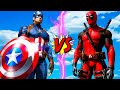 DEADPOOL VS CAPTAIN AMERICA - EPIC BATTLE MARVEL #shorts