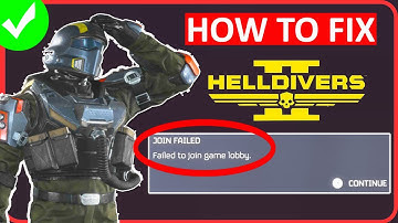 How To Fix Helldivers 2 Failed To Join Game Lobby Error [PC and PS5]