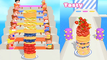 Pancake Run Part 3 New Updates || Max all levels walkthrough gameplay || Android and ios gameplay