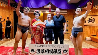 ASAKUSA SUMO CLUB! Funniest Experience in Tokyo!