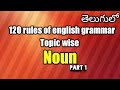 120 rules of english grammar in telugu ~noun #120rulesintelugu #englishgrammar #englishstrategy
