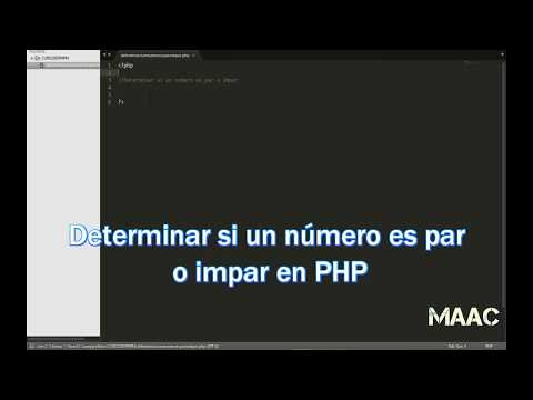 Determinar si un número es par o impar en PHP