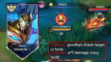WHEN GLOBAL ZHASK ABUSE  TOO  MUCH MULTIPLE TRUE DAMAGE BUILD!!🔥(must try)