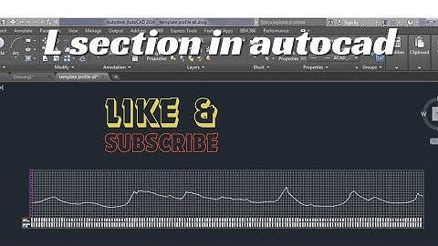 how to create L section in autocad #autocad #Longsection