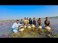 How to Harvesting Water Chestnuts | Singhara fields in Pakistan | Water nut Winter Food