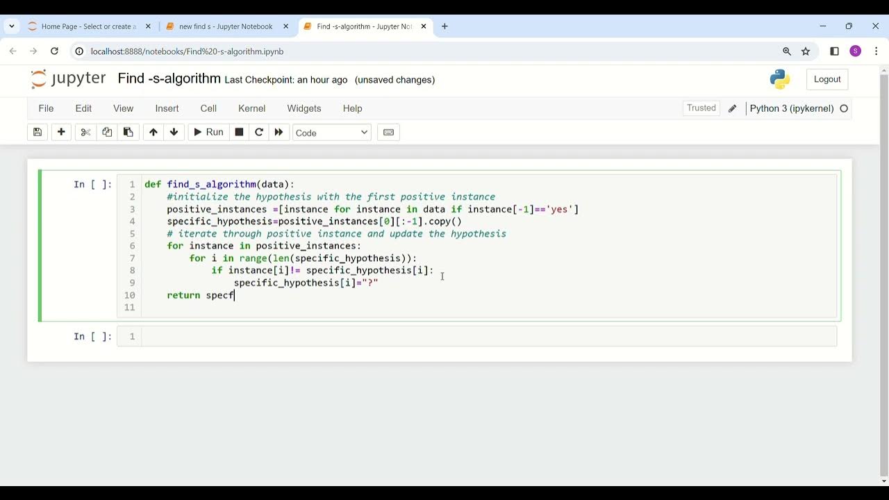 Find -s-algorithm code - YouTube