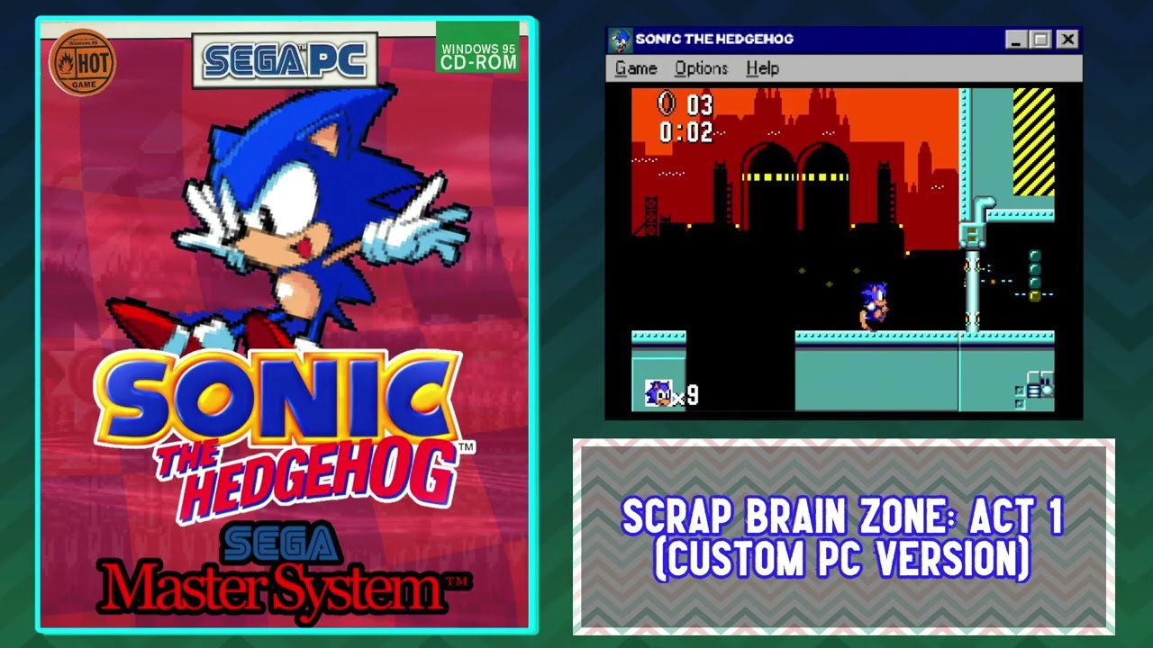 Sonic 1 (8-Bit) - Scrap Brain Zone: Act 1 (Custom PC Version)