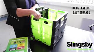 Folding box trolleys