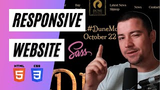 Build a Website using HTML and SASS CSS  [ Dune website clone ]