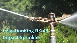 Details IrrigationKing RK-43 Full Circle Impact Sprinkler Guide