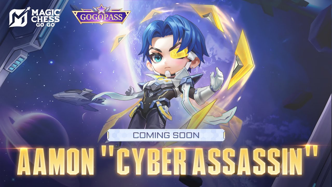 New Go Go Pass Skin |  Aamon "Cyber Assassin" |  Magic Chess Go Go