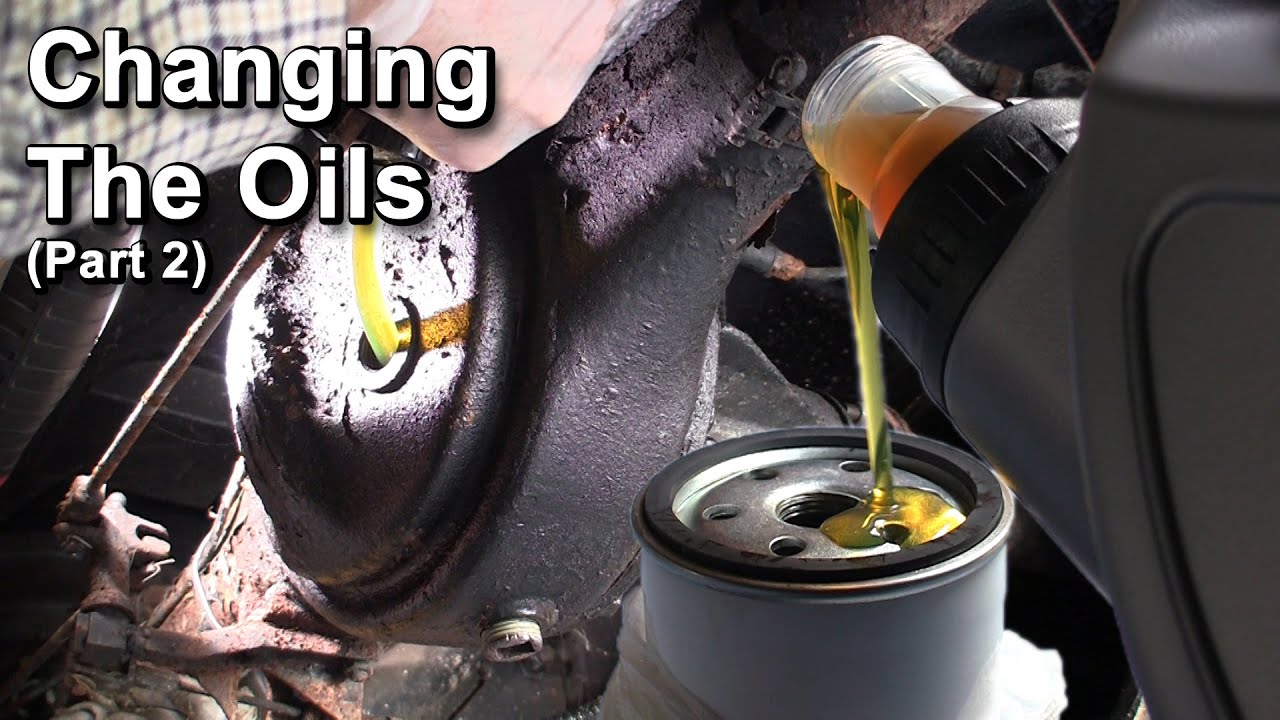 Completing the changing of the MG Midget’s oils YouTube