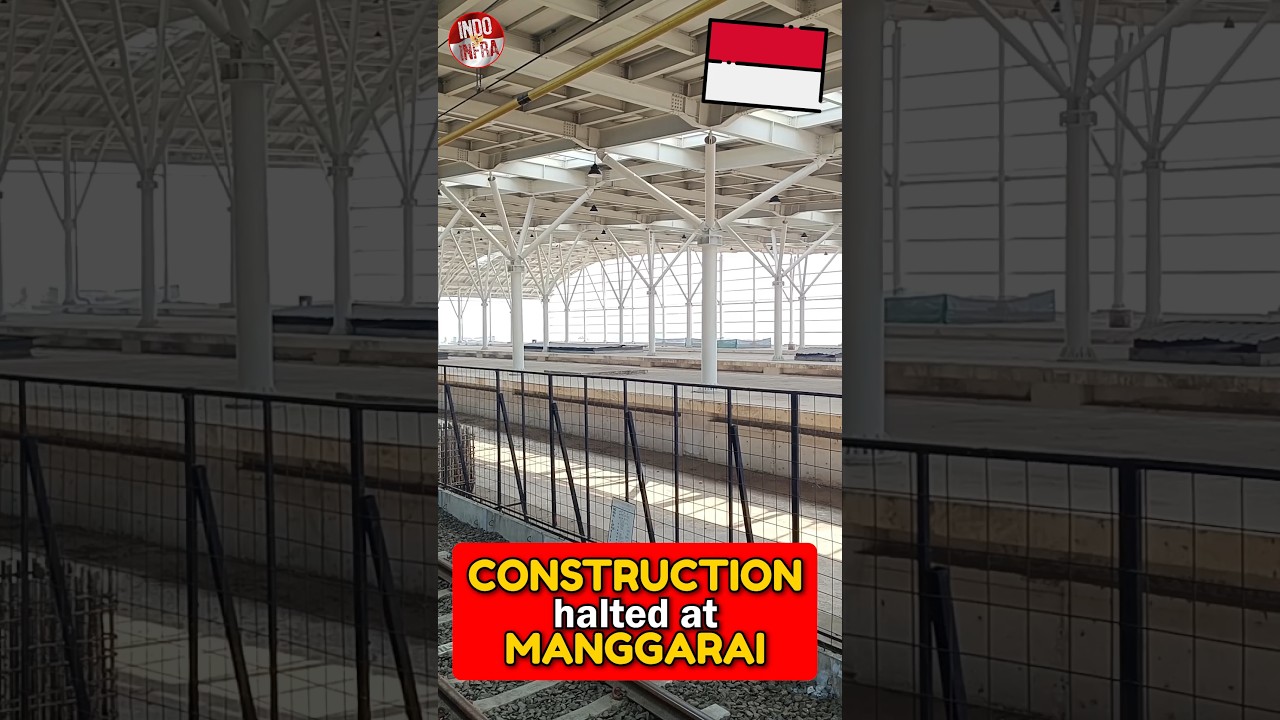 Construction halted at Manggarai Station